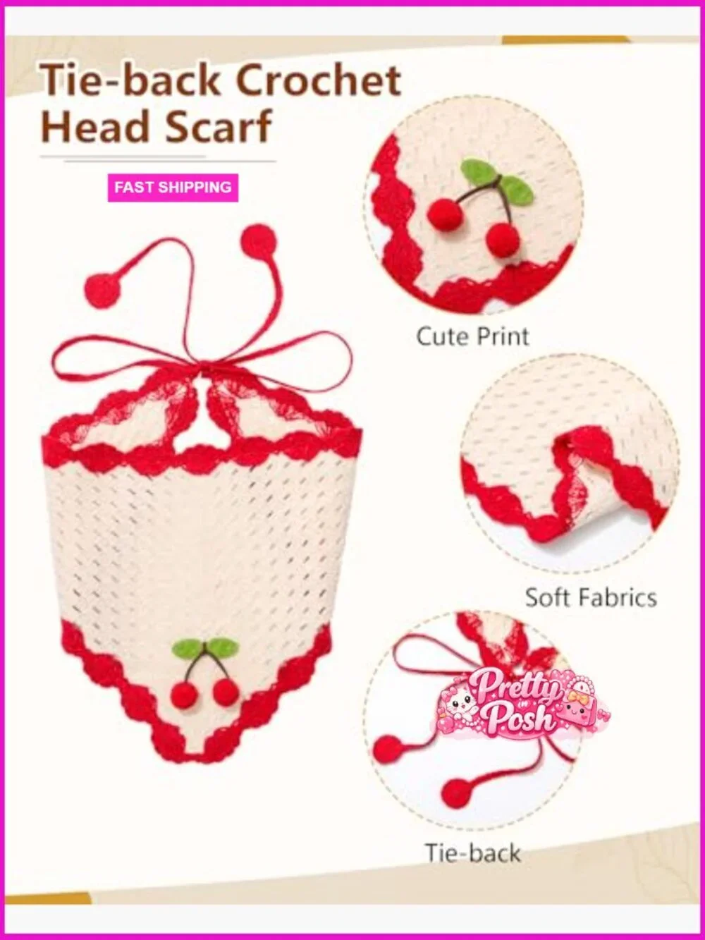 N/A floral crochet